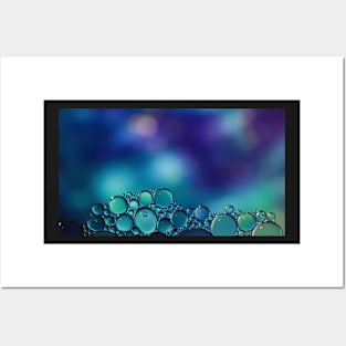 Colorful blurry background, ornament made of soft clear bubbles Posters and Art